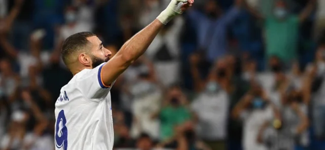 Benzema marcó 3 goles en el triunfo de Real Madrid. / Foto: AFP