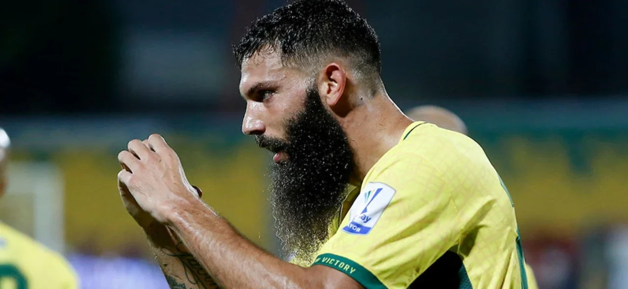 Alejandro Quintana marcó en el triunfo de Bucaramanga, / Foto: VizzorImage - Jaime Moreno