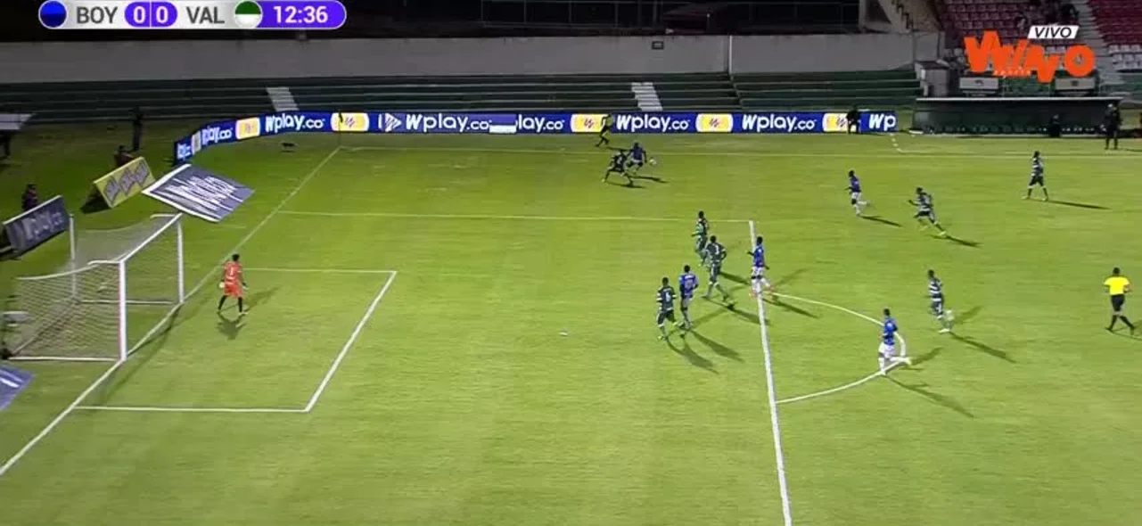 Jugada de Chicó ante Valledupar