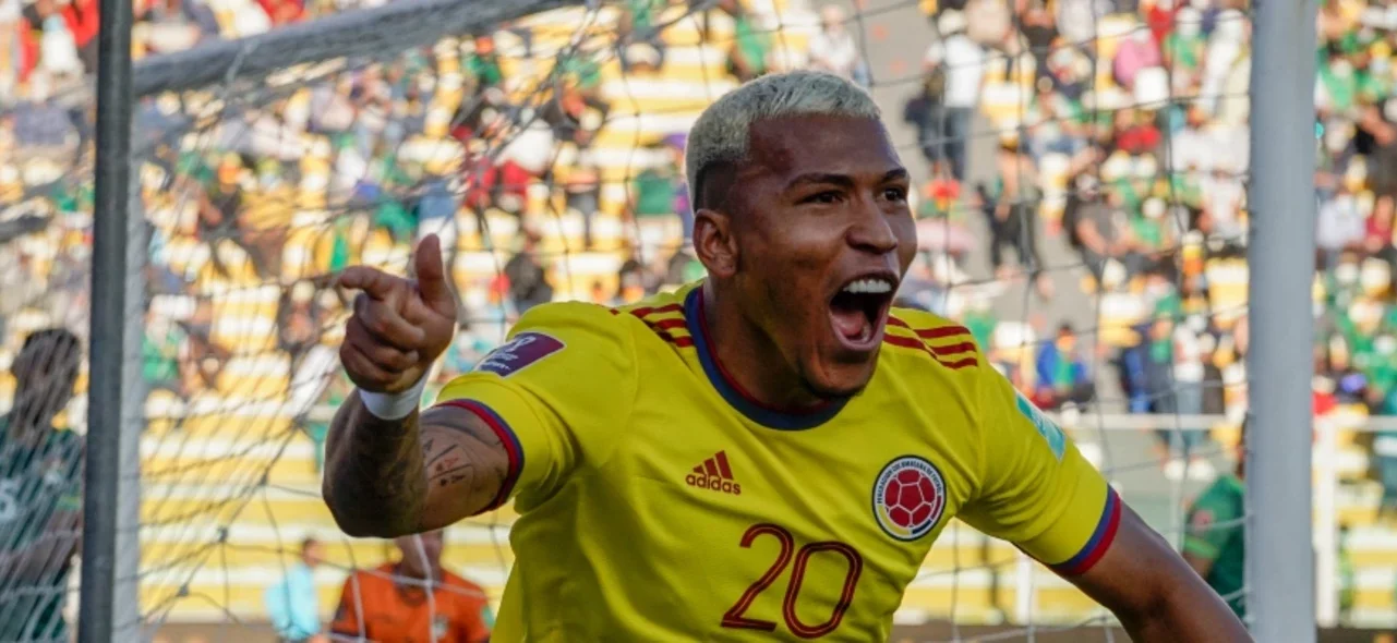 Roger Martínez marcó el gol de la selección Colombia. /Foto: AFP