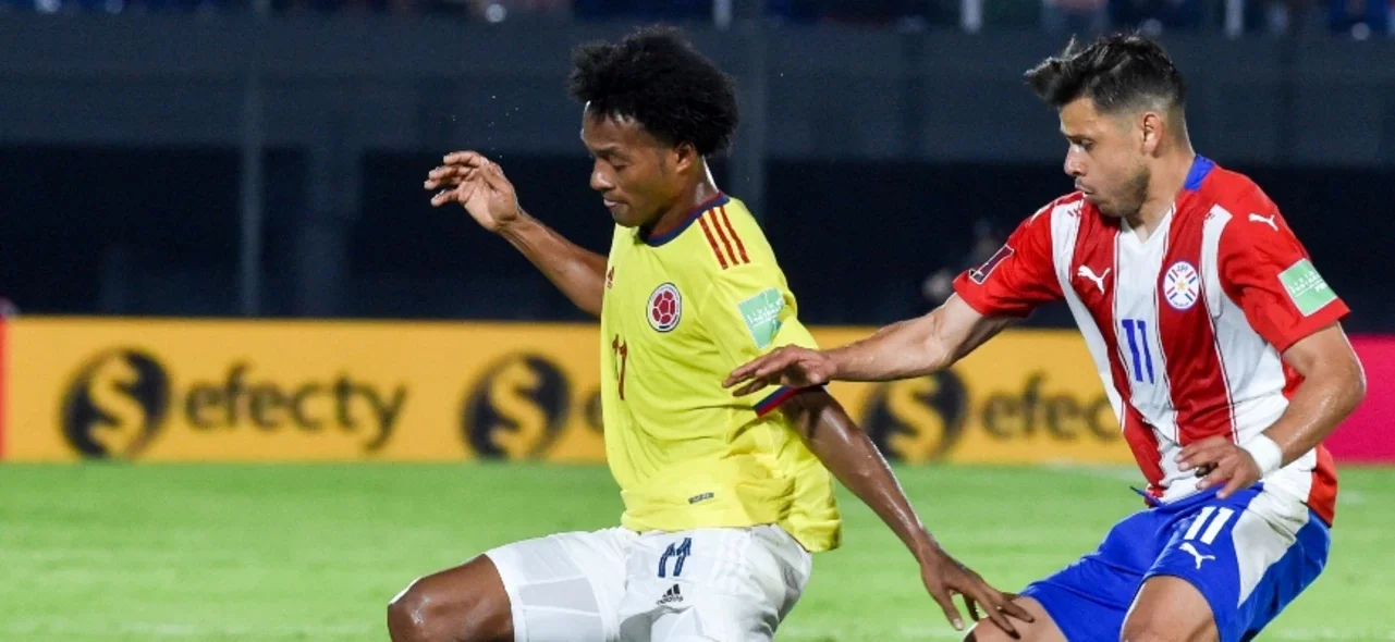 Cuadrado ante Paraguay - Foto: AFP