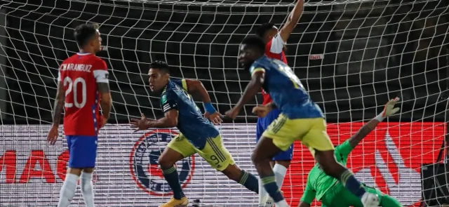 Colombia vs Chile en Eliminatorias / Foto AFP