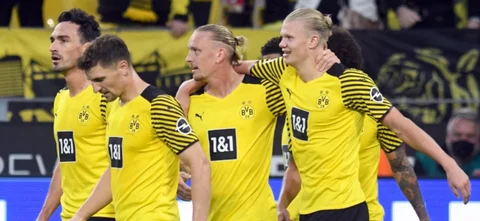 Haaland se reportó con doblete / AFP