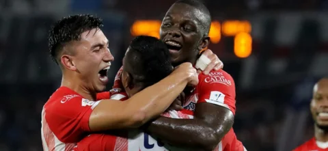 Junior goleó 3-0 a Huila. / Foto: VizzorImage - Jairo Cassiani