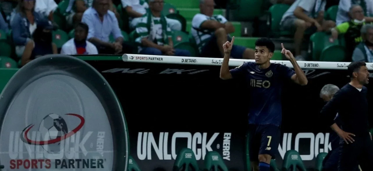 Luis Díaz celebra con Porto / Foto AFP