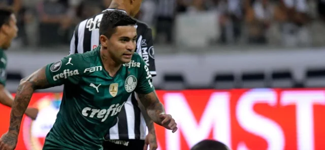 Palmeiras celebra el gol que le dio la clasificación / Foto AFP