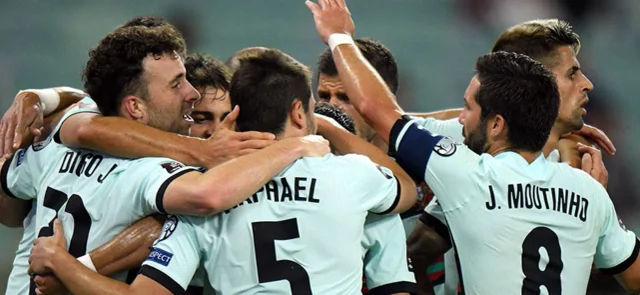 Portugal derrotó 0-3 a Azerbaiyán. / Foto: AFP