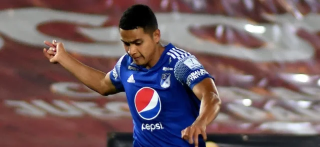 Stiven Vega, volante de Millonarios/ Vizzorimage