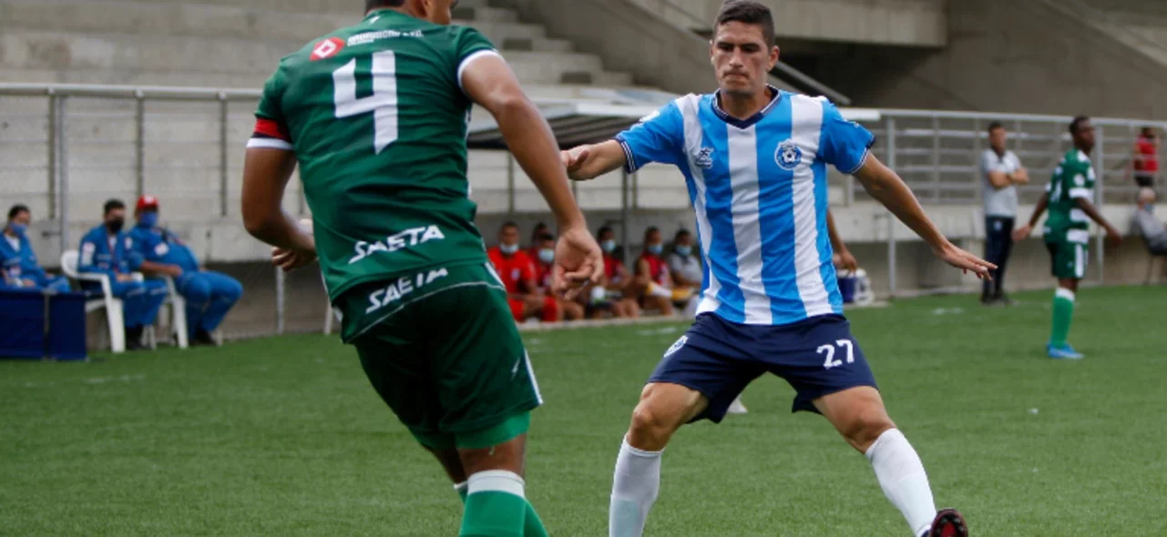 Real Santander y Valledupar empataron 1-1 por el Torneo BetPlay. Foto: VizzorImage / Jaime Moreno