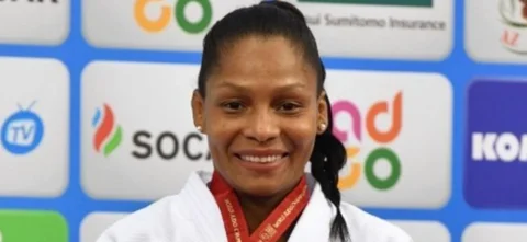 Yuri Alvear, judoca colombiana/ AFP