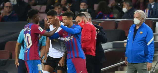 Ansu Fati, una de las figuras en el triunfo de Barcelona / Foto AFP