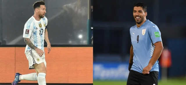 Argentina y Uruguay protagonizan un partidazo / Fotos AFP