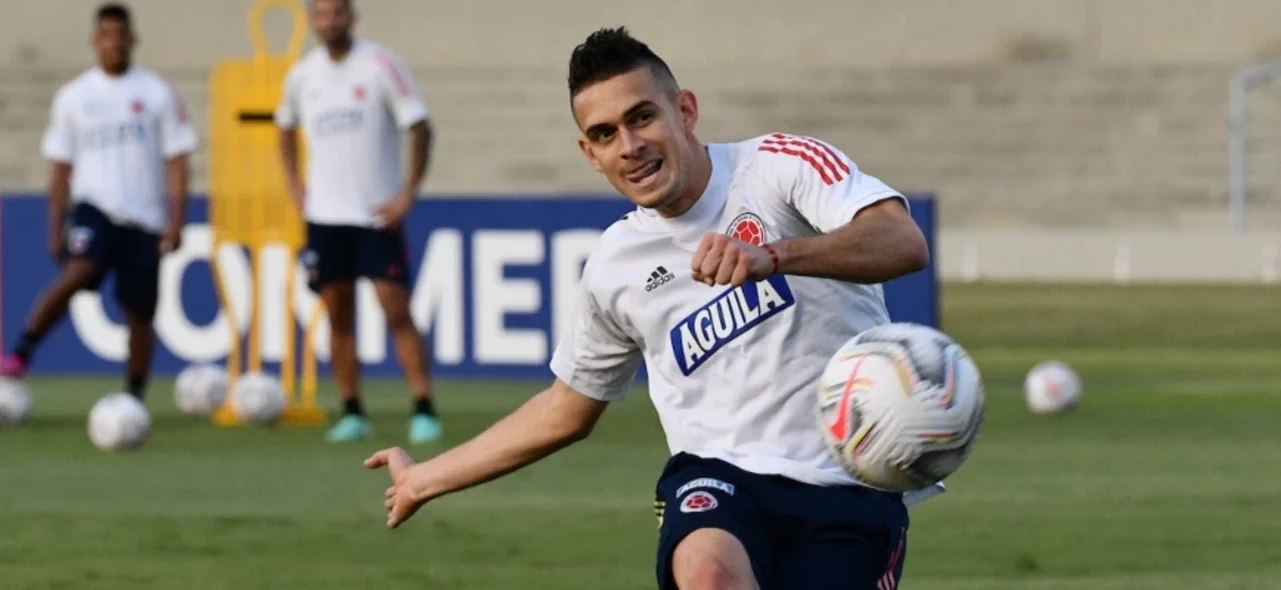 Rafael Santos Borré, delantero de la selección Colombia. / Foto: VizzorImage - FCF