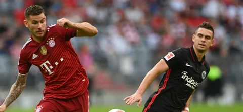 Borré en juego ante Bayern Múnich / Foto AFP