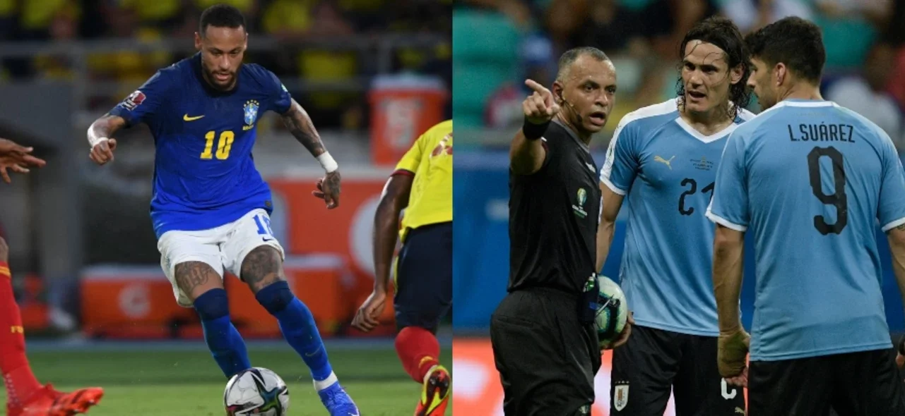 Uruguay, en busca de un triunfo frente a Brasil / Fotos AFP