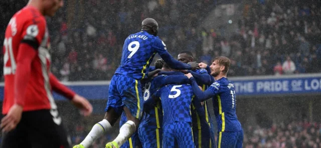 Chelsea celebra el triunfo sobre Southampton / Foto AFP