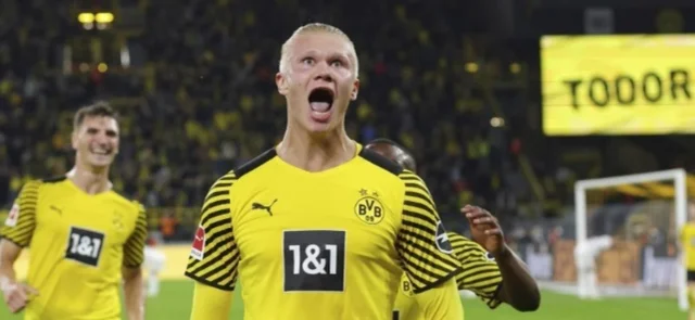 Erling Haaland, goleador de Borussia Dortmund/ AFP