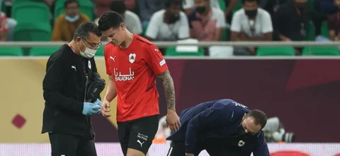 James fue sustituido a los 84 minutos / Foto AFP