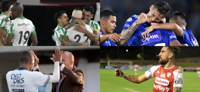 Nacional, Millonarios, Cali y Santa Fe ganaron / Fotos VizzorImage