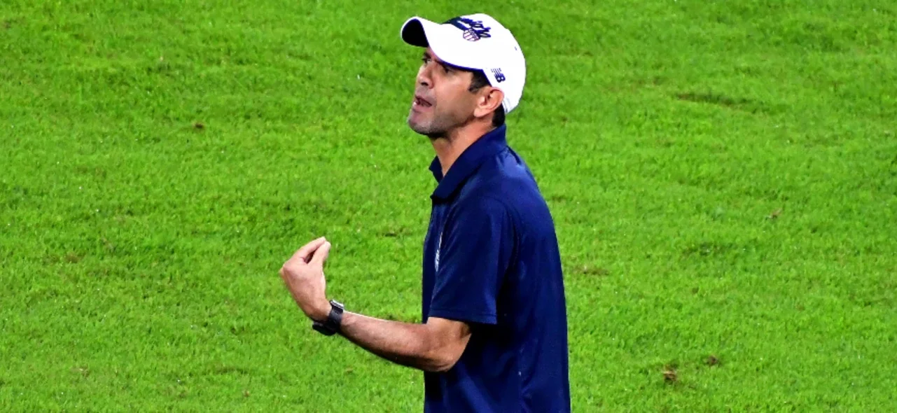 Habla Arturo Reyes, DT de Junior. Foto: VizzorImage / Jesus Rico