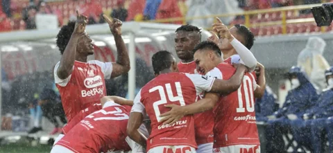 Santa Fe derrotó 3-1 a Jaguares. / Foto: VizzorImage - Luis Ramírez