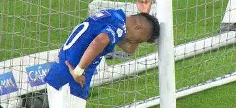 Uribe falló una oportunidad frente a Junior.