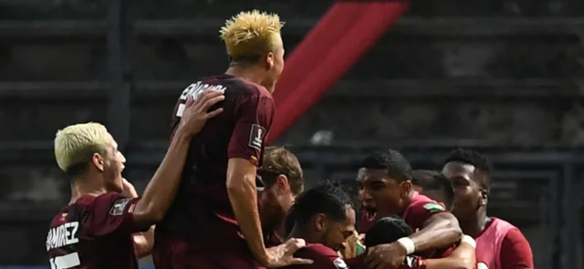 Venezuela celebra el triunfo sobre Ecuador / Foto AFP