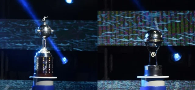 Trofeos de la Copa Libertadores y Sudamericana/ AFP