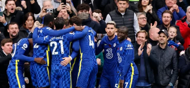 Chelsea celebra en la Premier League / Foto AFP