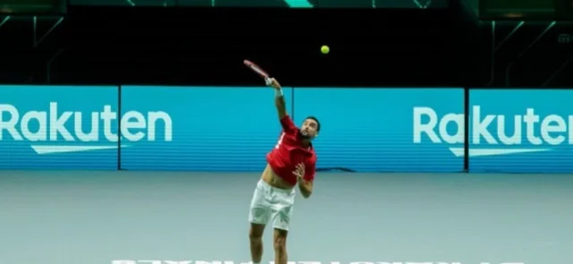 Marin Cilic en juego de Copa Davis / Foto AFP