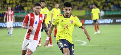 Luis Díaz, el jugador más destacado de Colombia | Foto: VizzorImage / Jairo Cassiani