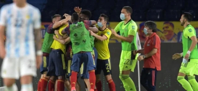 Colombia celebrando en Copa América / Foto AFP