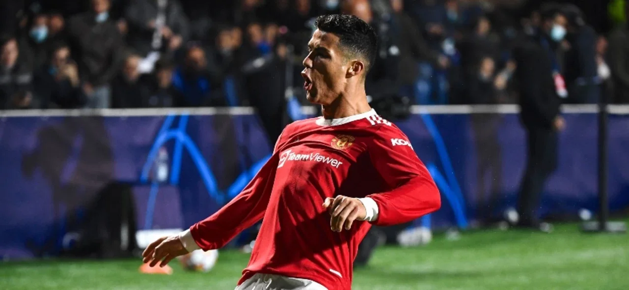 Cristiano celebra ante Atalanta / Foto AFP