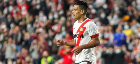 Falcao en juego con Rayo Vallecano / Foto AFP