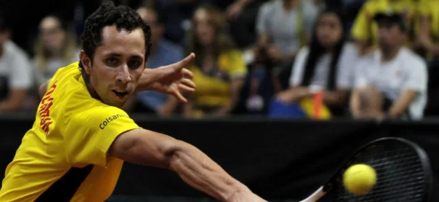 Daniel Galán hace parte del equipo de Colombia en la Copa Davis | Foto: VizzorImage / Luis Ramírez