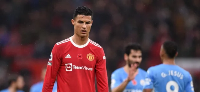 Manchester City celebra ante la frustración de Cristiano Ronaldo / Foto AFP