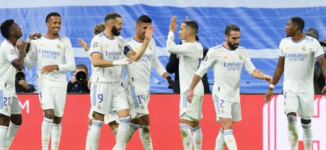 Real Madrid celebrando el triunfo en Champions / Foto AFP