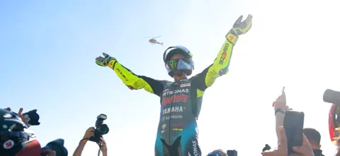 Rossi disputó su última carrera de MotoGP en Valencia. / Foto: AFP