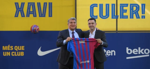 Xavi Hernández fue presentado como nuevo técnico de Barcelona. / Foto: AFP
