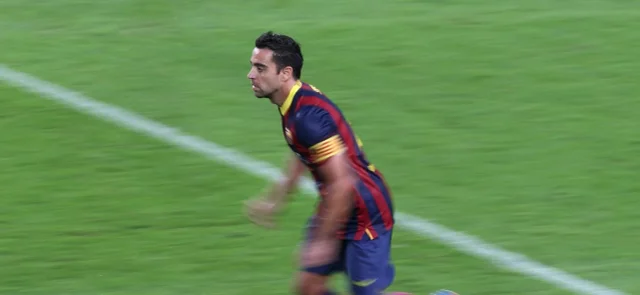 Xavi Hernández en juego de 2013 / Foto AFP