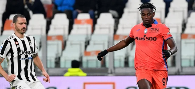 Duván Zapata marcó en la victoria de Atalanta frente a Juventus. / Foto: AFP