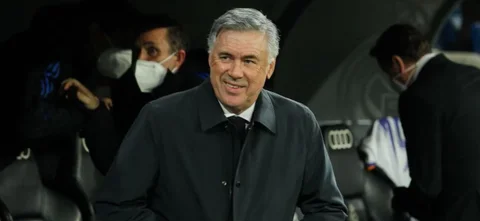 Carlo Ancelotti, feliz con el triunfo de su equipo / AFP
