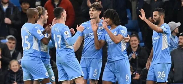 Manchester City humilló a Leeds con un 7-0 / AFP