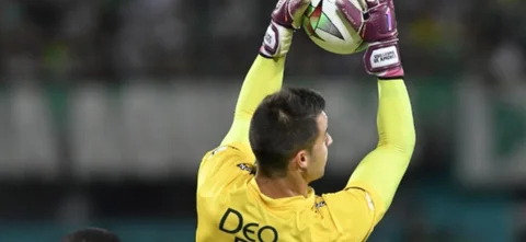 Guillermo De Amores, arquero de Deportivo Cali. / Foto: VizzorImage - Luis Benavides