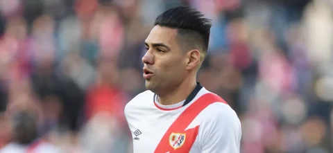 Falcao jugó los úlitmos 15 minutos. / Foto: Rayo Vallecano.