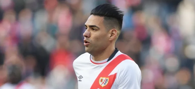 Falcao jugó los úlitmos 15 minutos. / Foto: Rayo Vallecano.