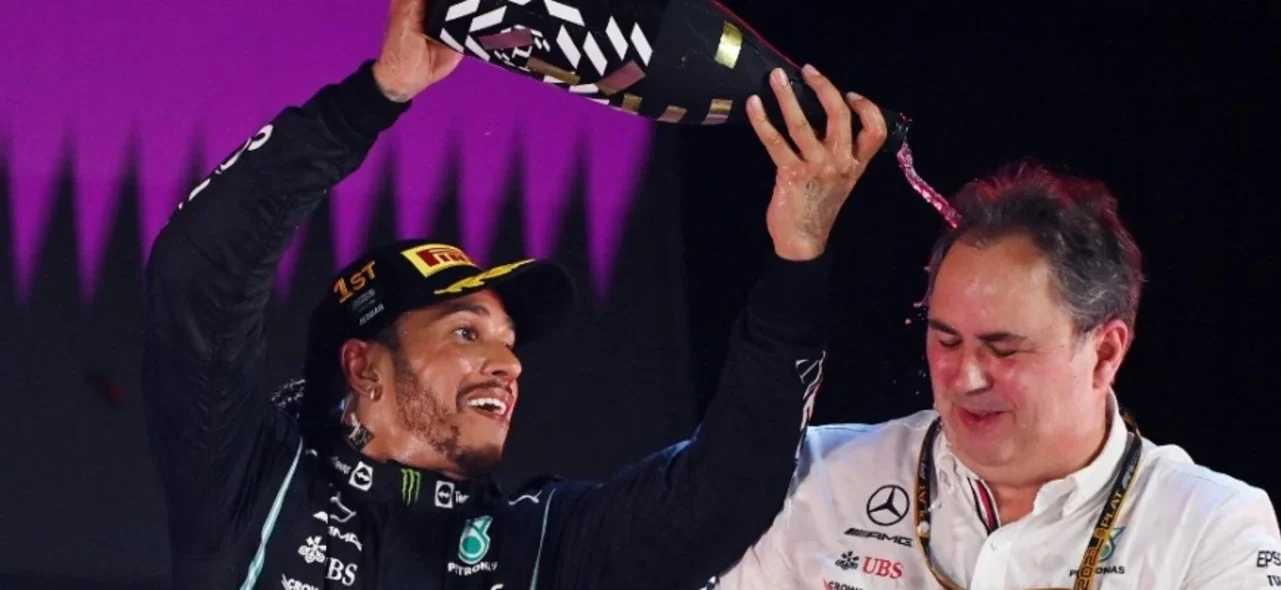 El británico Lewis Hamilton (Mercedes) se impuso este domingo en un caótico Gran Premio de Arabia Saudita - Foto AFP