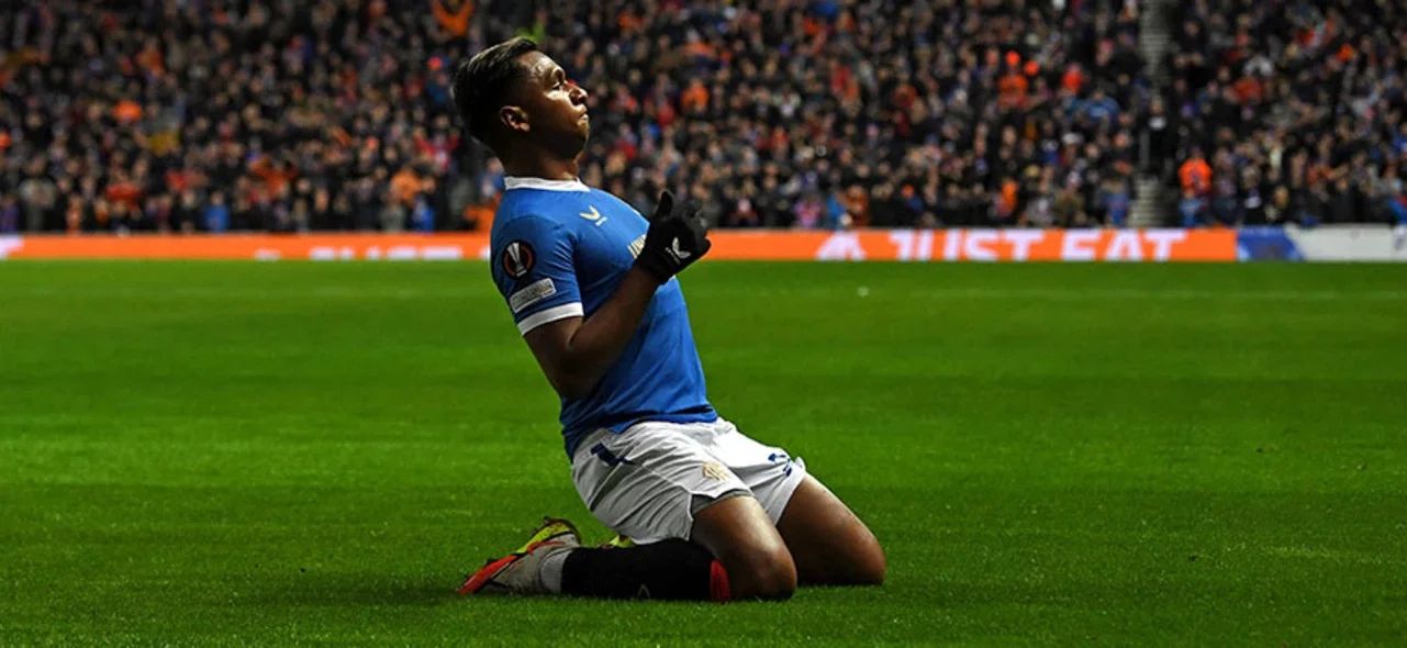 Alfredo Morelos lleva 8 goles en la Liga de Escocia. / Foto: AFP