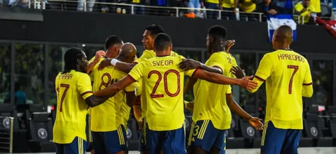 Colombia celebra el ante Honduras / Foto AFP