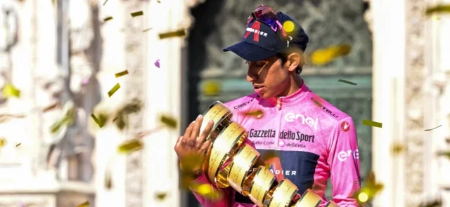 Egan Bernal, campeon del Giro de Italia 2021 / Foto: AFP